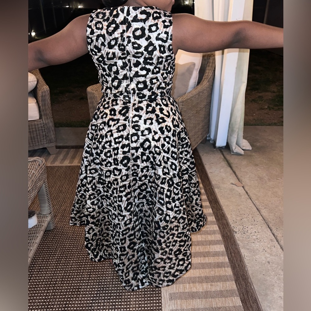 Hi Lo cheetah print dress size 8